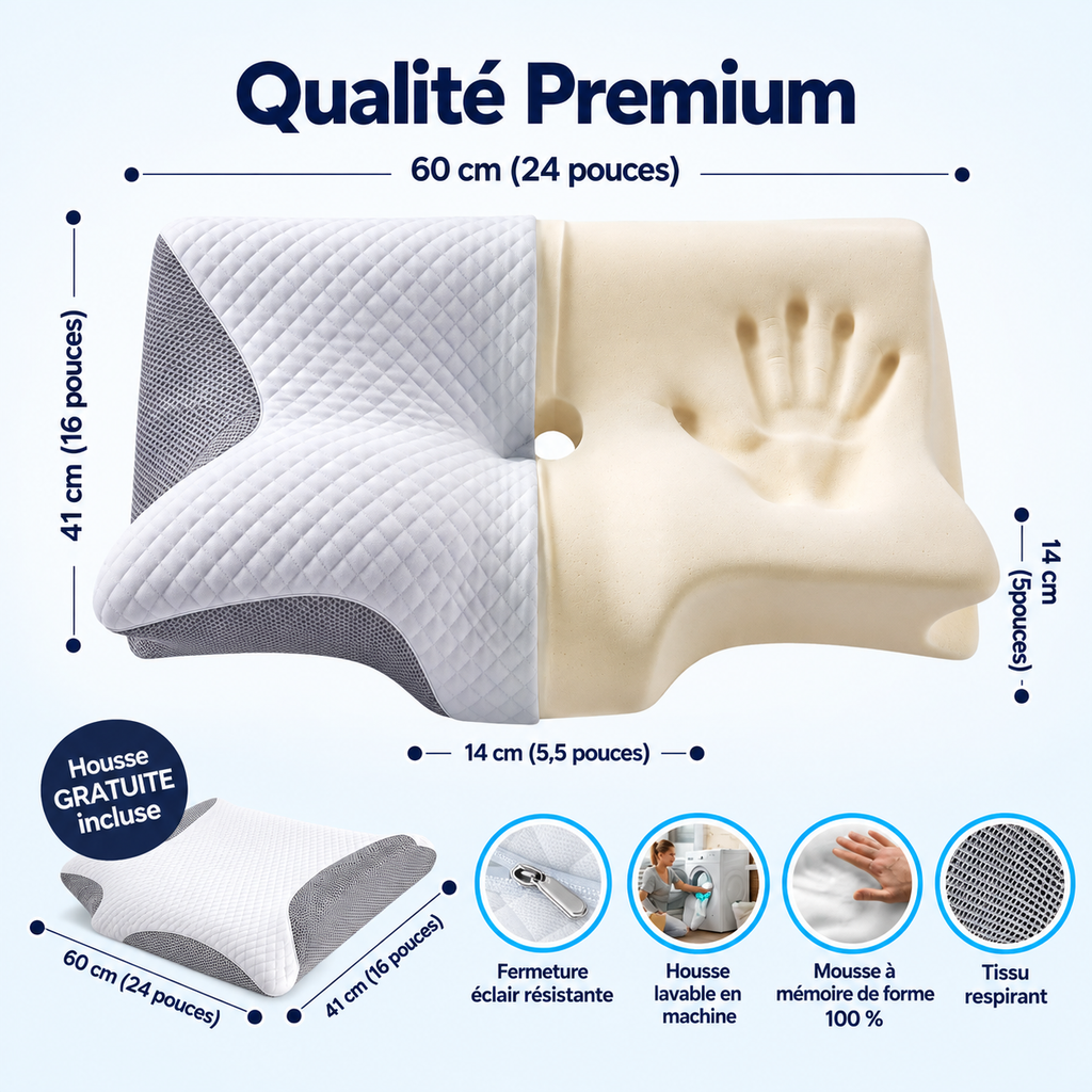 OrthoSleep™ – Oreiller Cervical