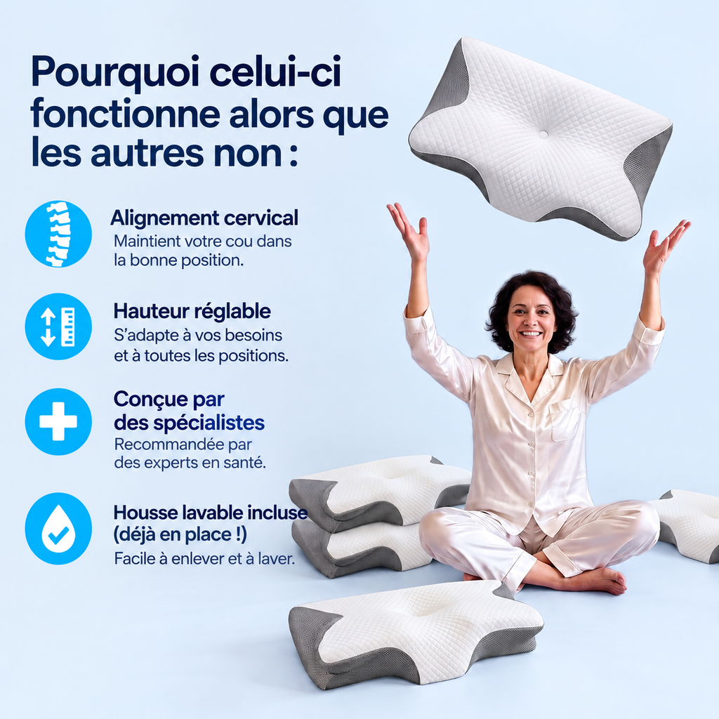 OrthoSleep™ – Oreiller Cervical