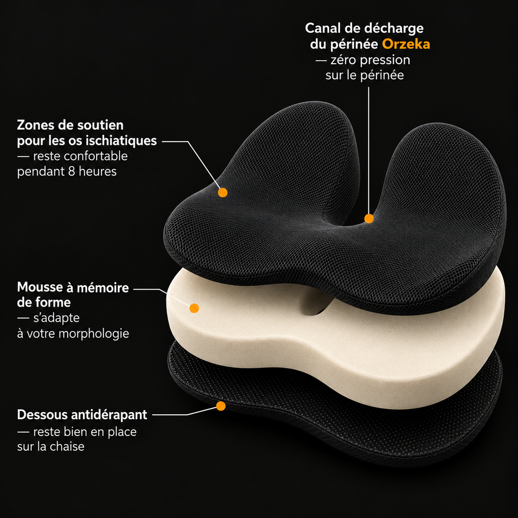 Coussin orthopédique pour le plancher pelvien